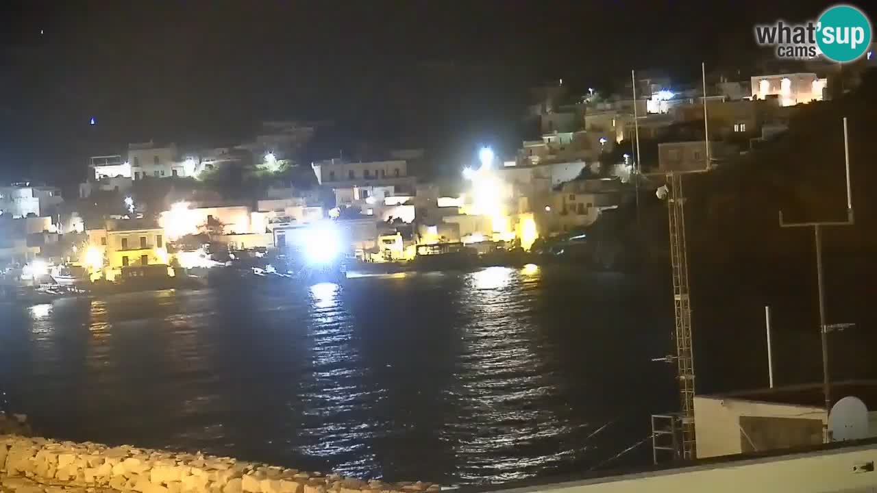 Otok Ponza kamera Pogled na pristanišče