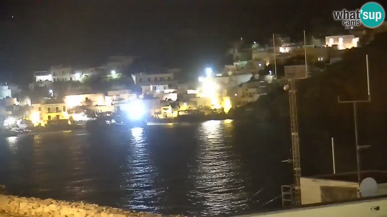 Otok Ponza kamera Pogled na pristanišče