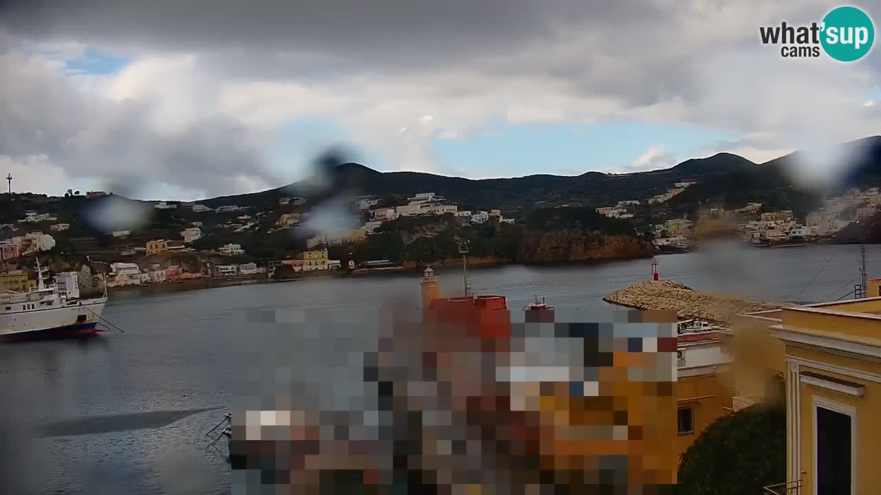 Otok Ponza kamera Pogled na pristanišče