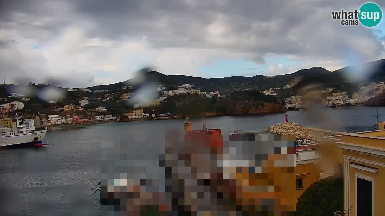 Otok Ponza kamera Pogled na pristanišče