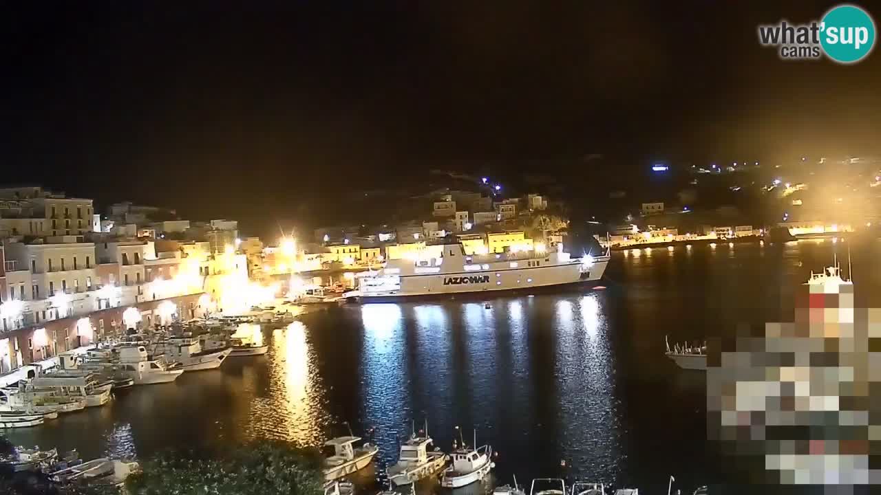 Otok Ponza kamera Pogled na pristanišče