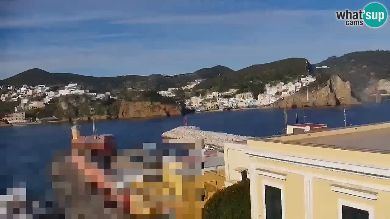 Otok Ponza kamera Pogled na pristanišče