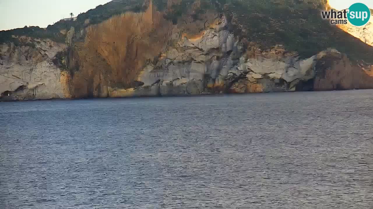 Otok Ponza spletna kamera Pogled na pristanišče