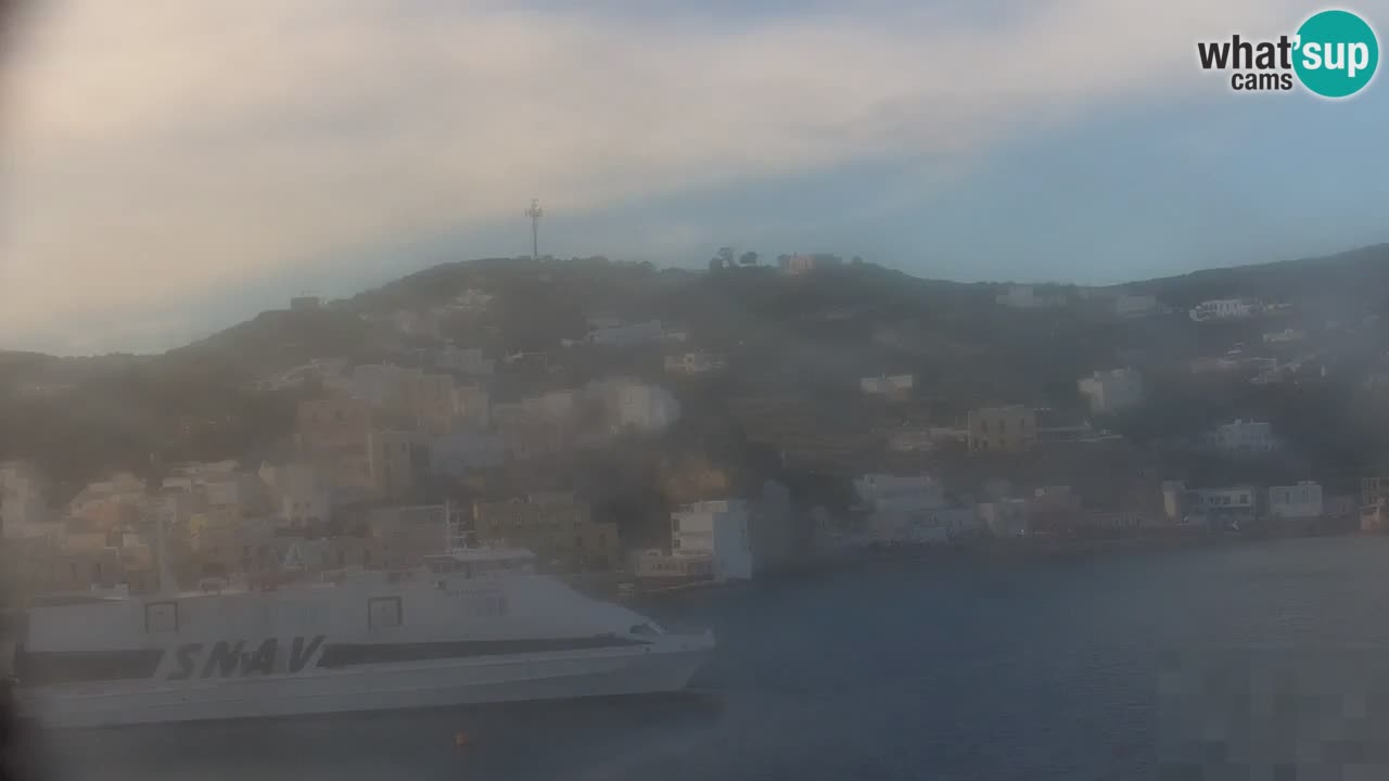 Otok Ponza kamera Pogled na pristanišče