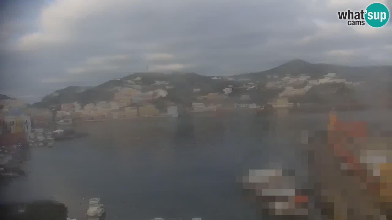 Otok Ponza kamera Pogled na pristanišče