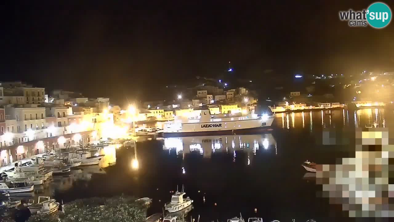 Otok Ponza kamera Pogled na pristanišče