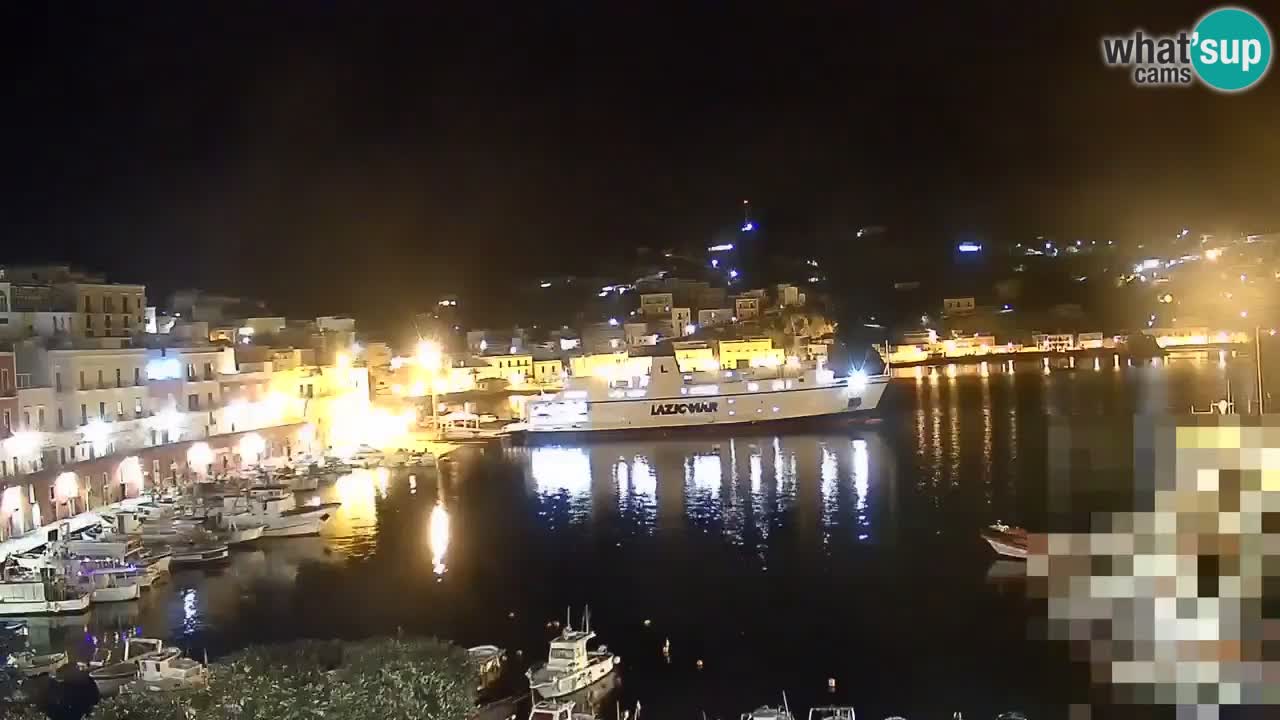 Otok Ponza kamera Pogled na pristanišče