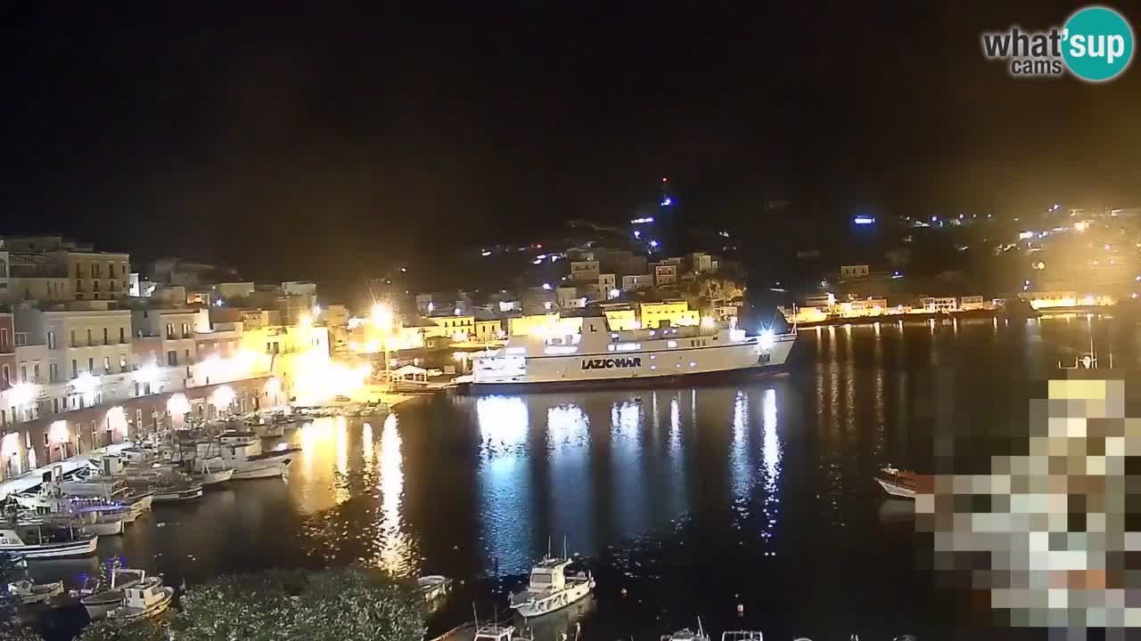 Otok Ponza kamera Pogled na pristanišče