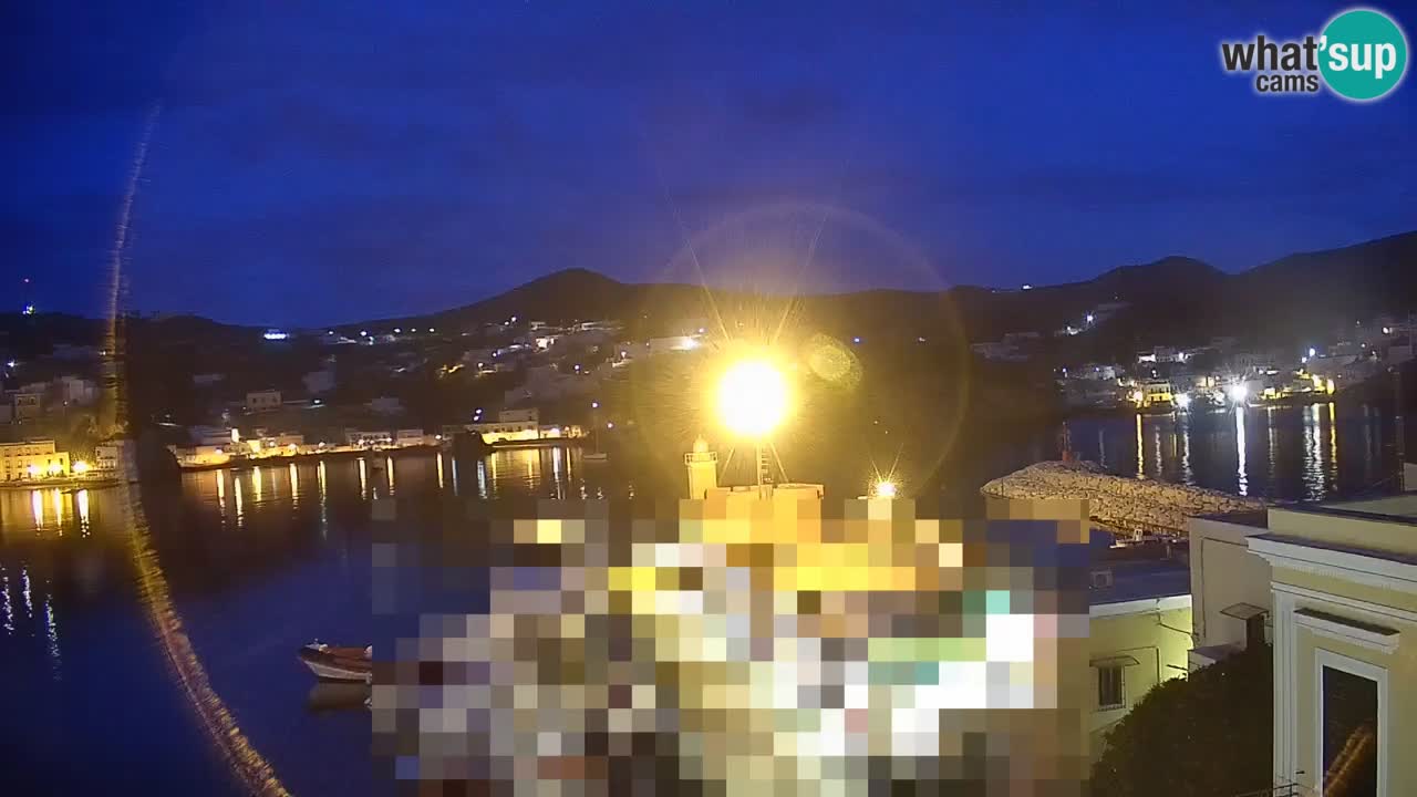 Otok Ponza kamera Pogled na pristanišče