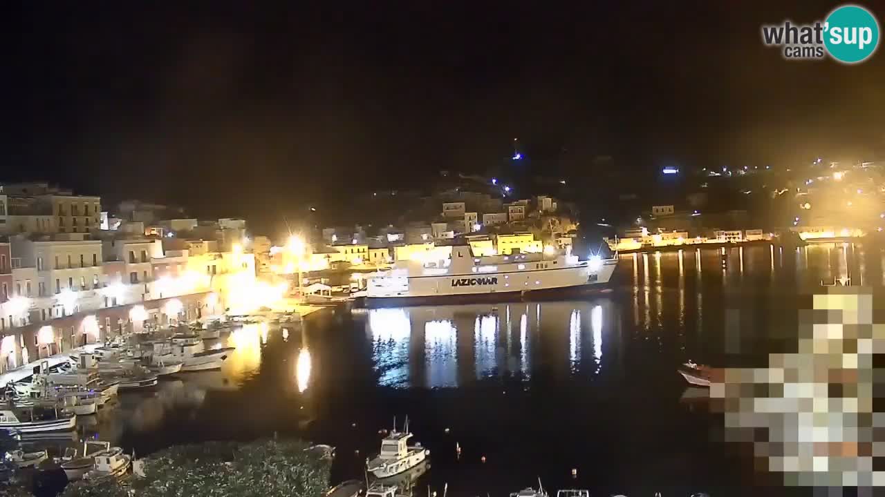 Otok Ponza kamera Pogled na pristanišče