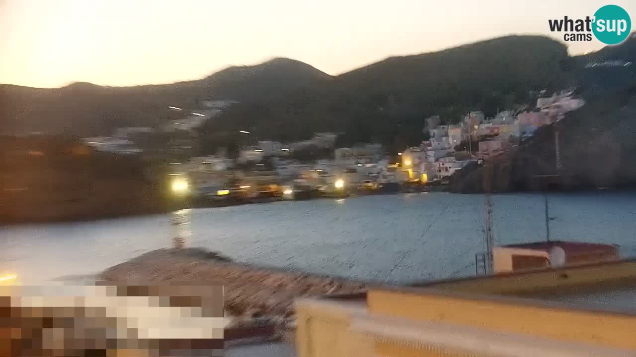 Otok Ponza kamera Pogled na pristanišče