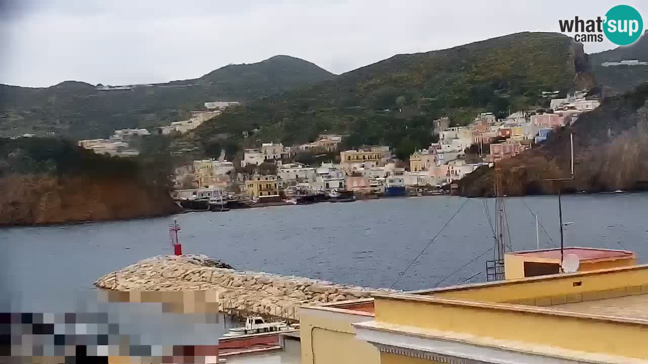 Otok Ponza kamera Pogled na pristanišče