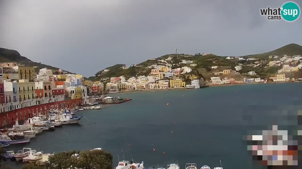 Otok Ponza kamera Pogled na pristanišče