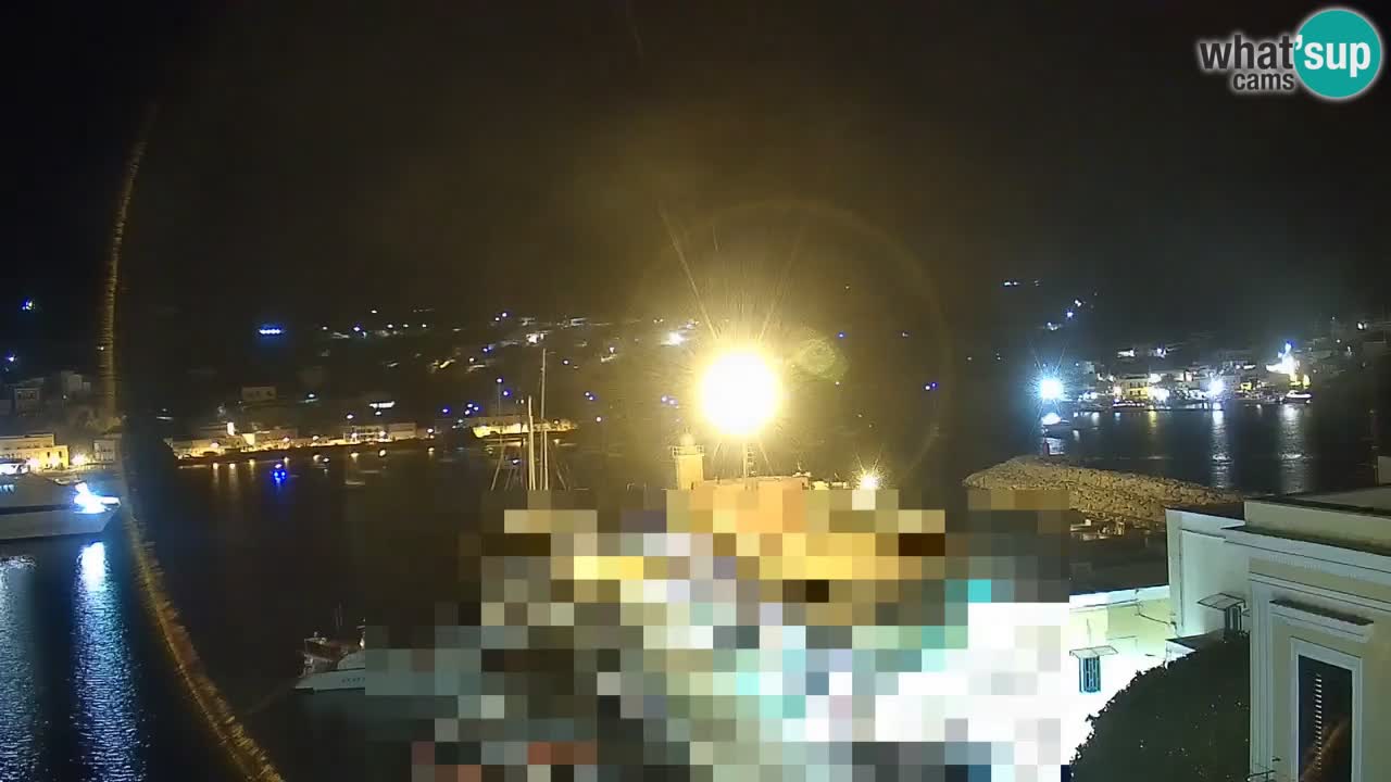 Otok Ponza kamera Pogled na pristanišče