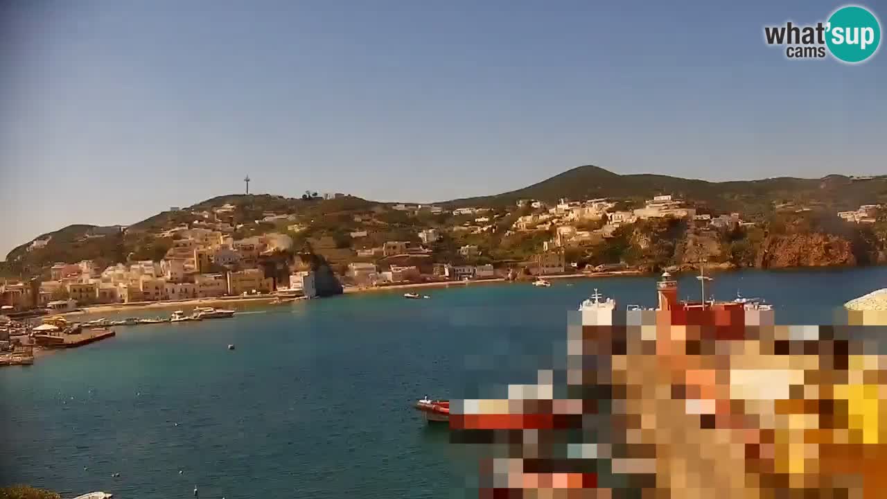 Otok Ponza kamera Pogled na pristanišče