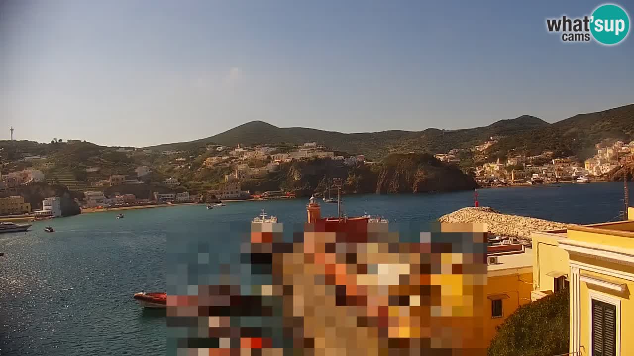 Otok Ponza kamera Pogled na pristanišče