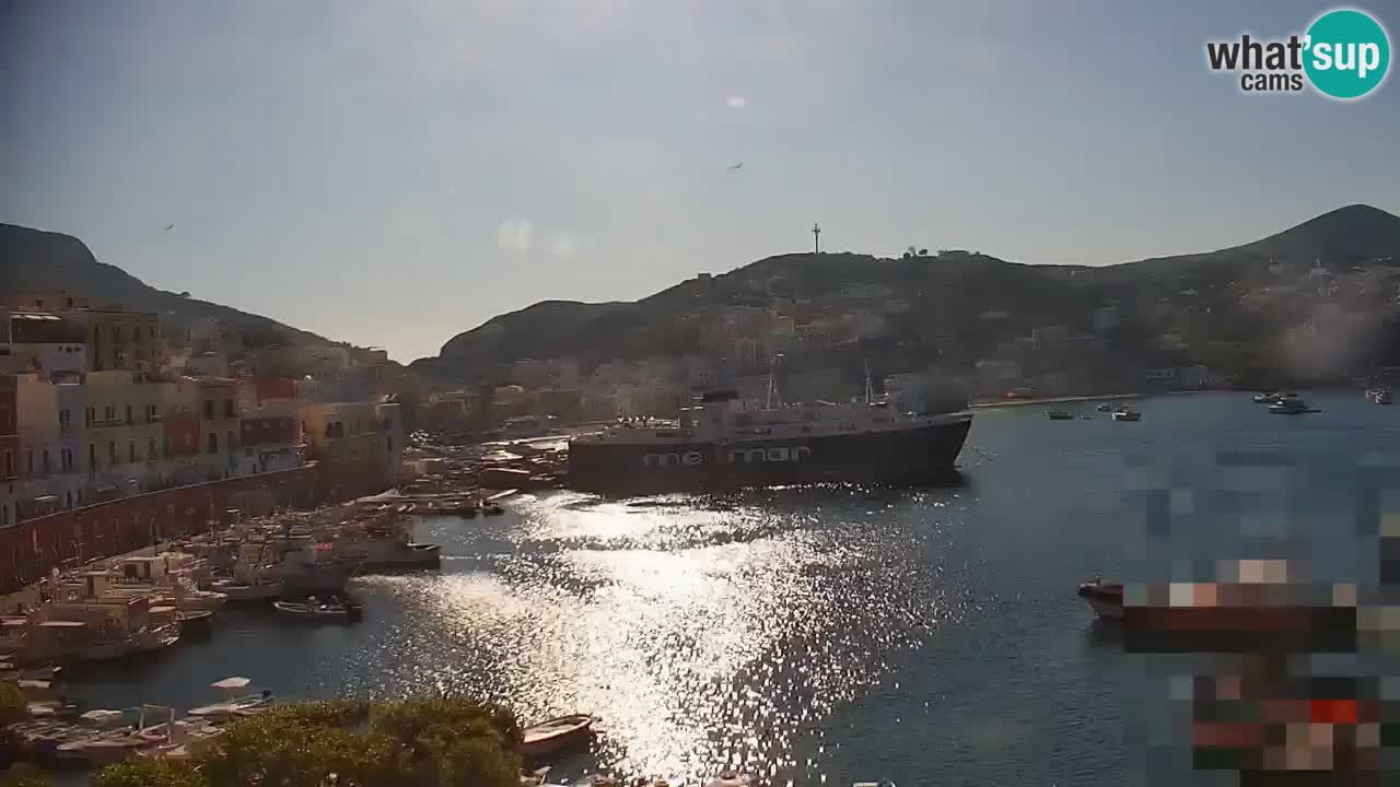 Otok Ponza kamera Pogled na pristanišče
