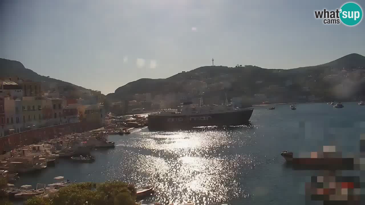 Otok Ponza kamera Pogled na pristanišče