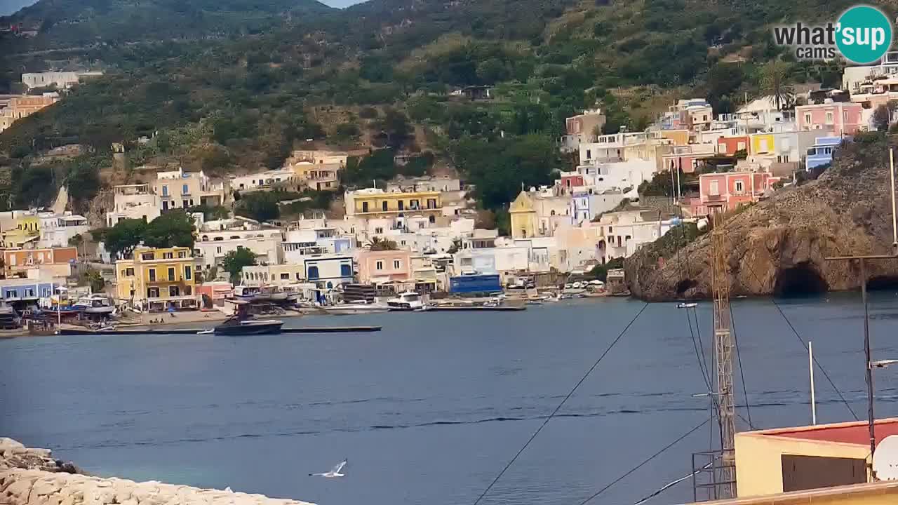 Otok Ponza kamera Pogled na pristanišče