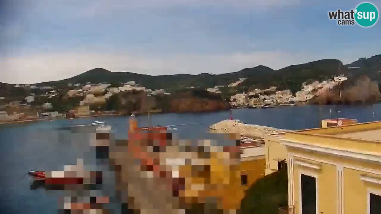 Otok Ponza kamera Pogled na pristanišče