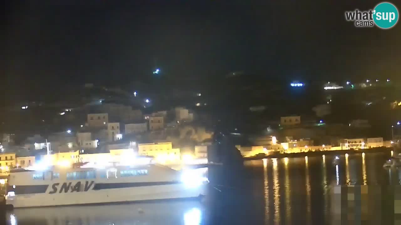Otok Ponza kamera Pogled na pristanišče