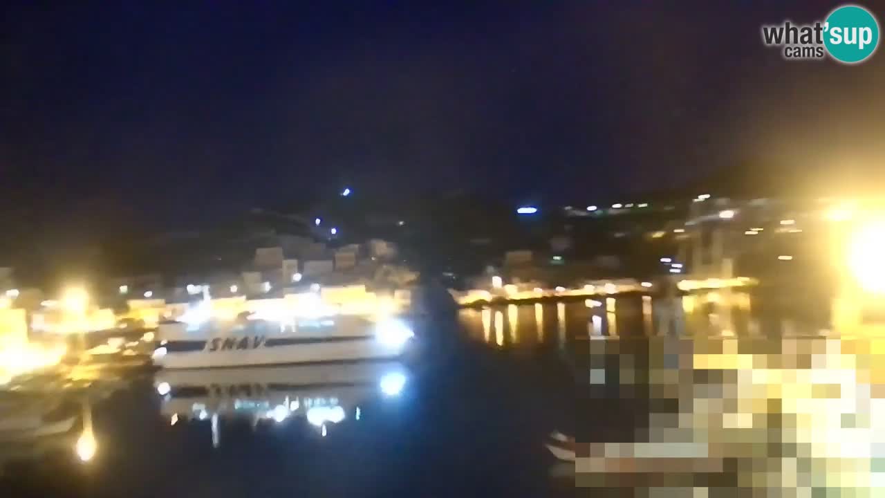 Otok Ponza kamera Pogled na pristanišče