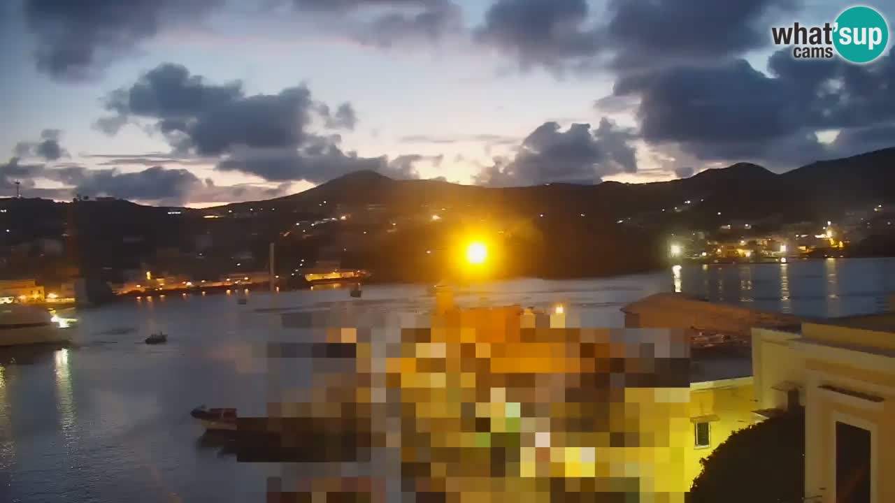 Otok Ponza kamera Pogled na pristanišče