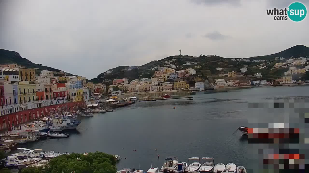 Otok Ponza kamera Pogled na pristanišče