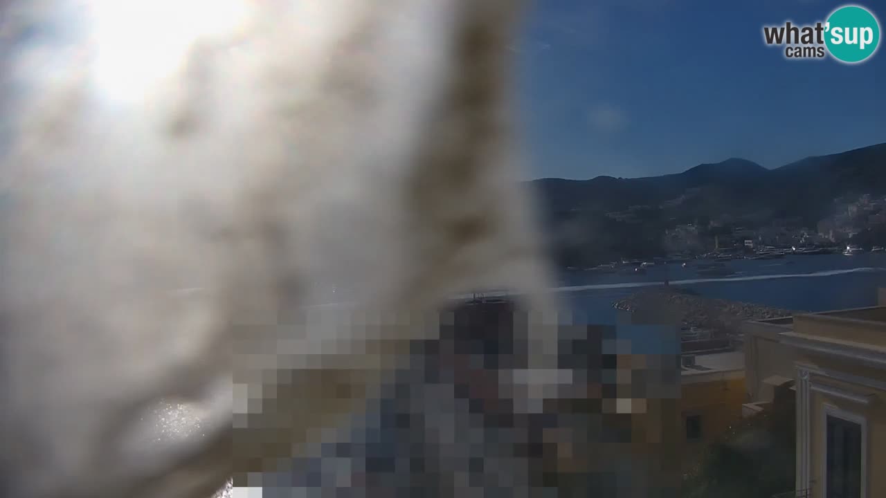 Otok Ponza kamera Pogled na pristanišče