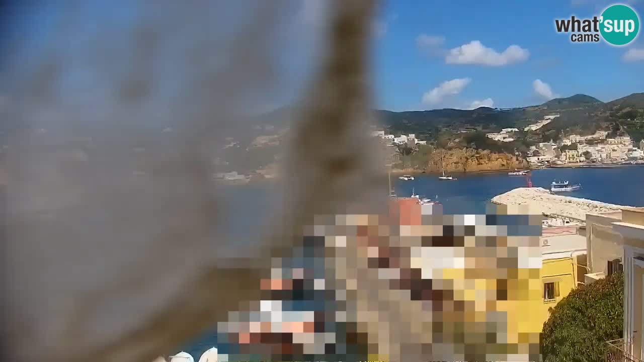Otok Ponza kamera Pogled na pristanišče