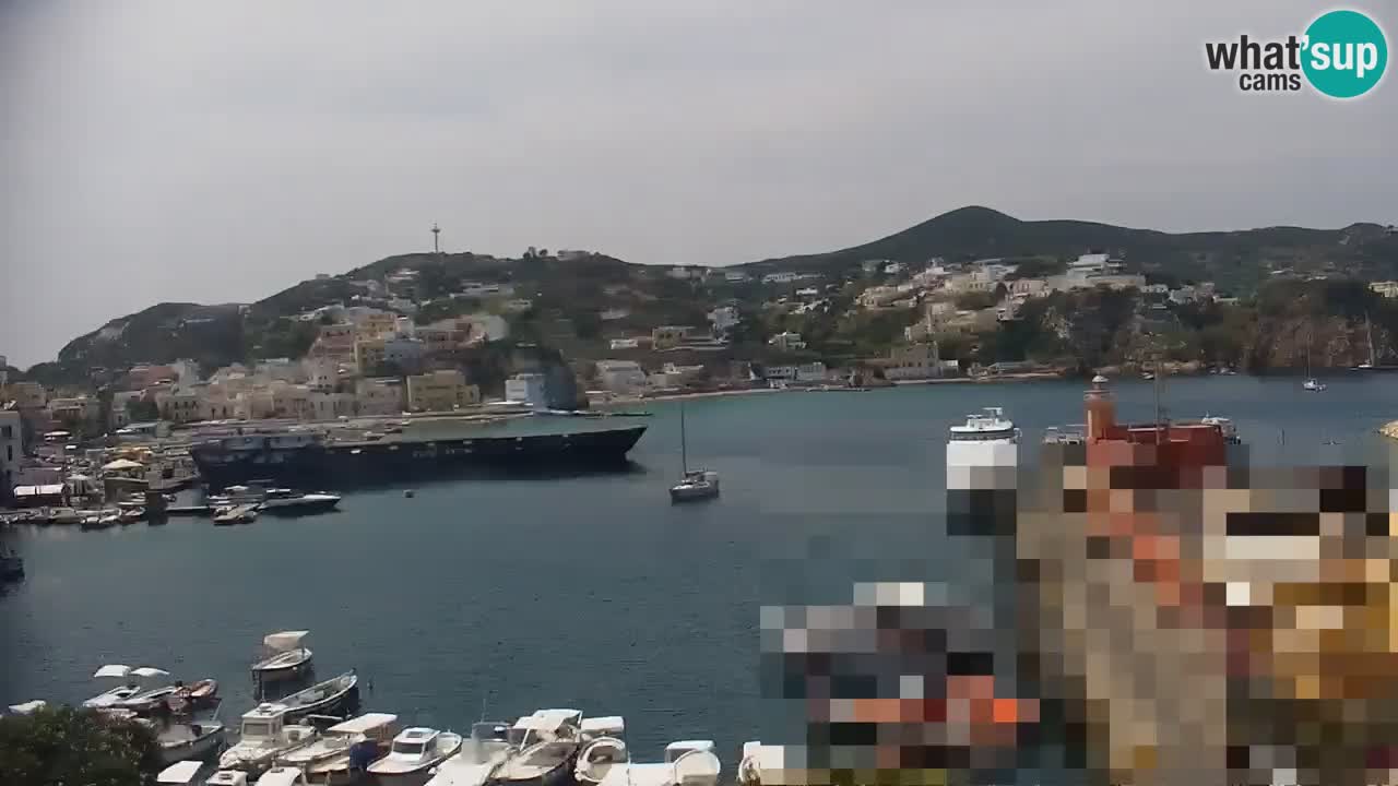 Otok Ponza kamera Pogled na pristanišče