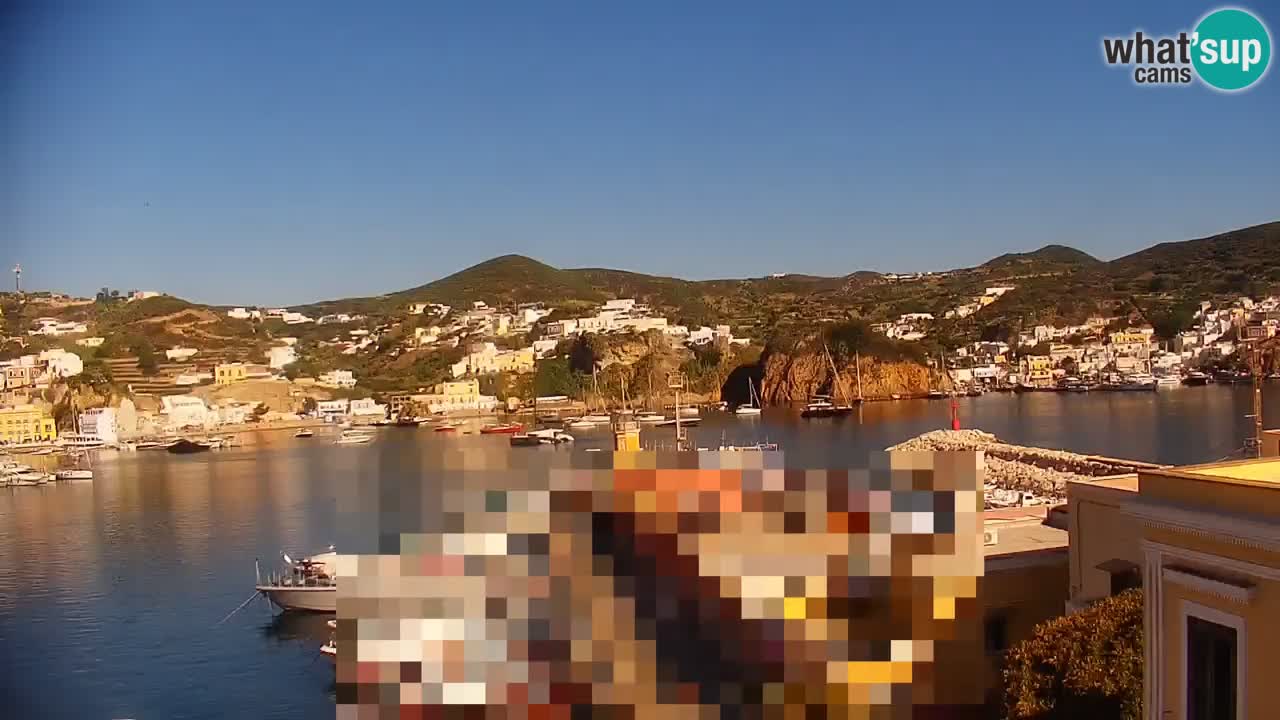 Otok Ponza kamera Pogled na pristanišče
