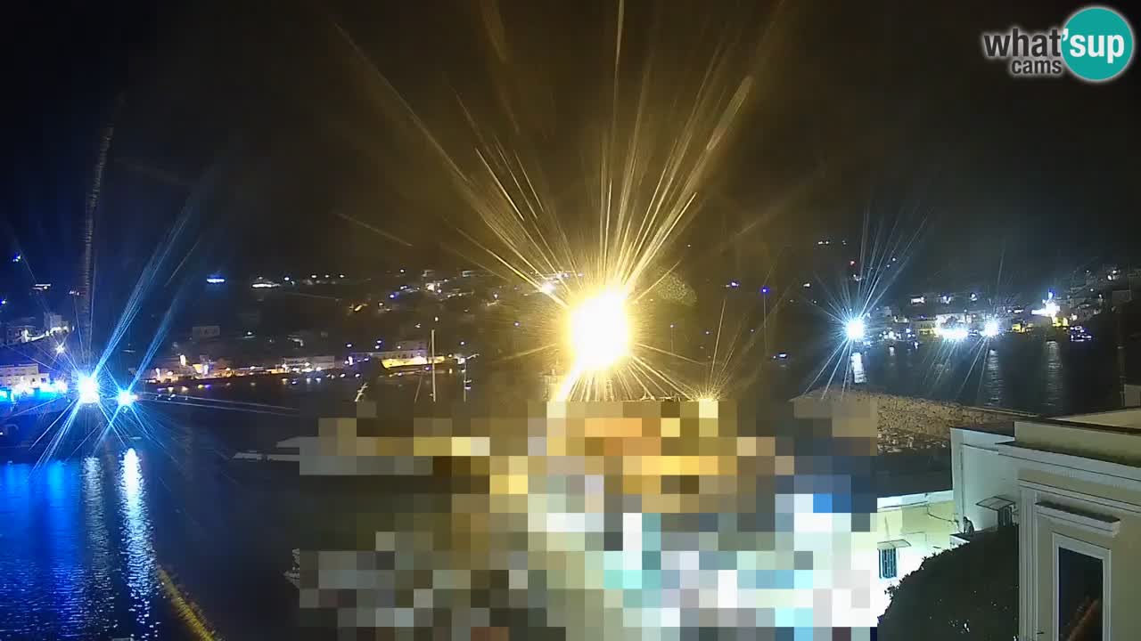 Otok Ponza kamera Pogled na pristanišče