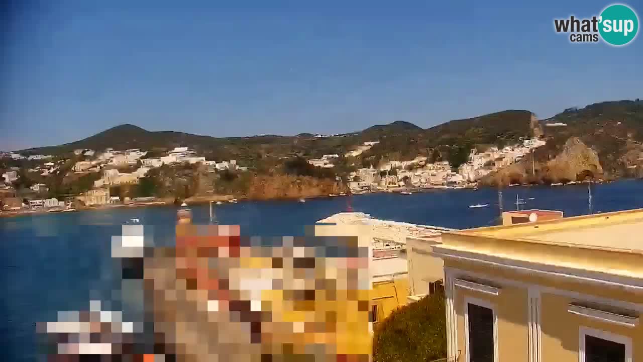 Otok Ponza kamera Pogled na pristanišče