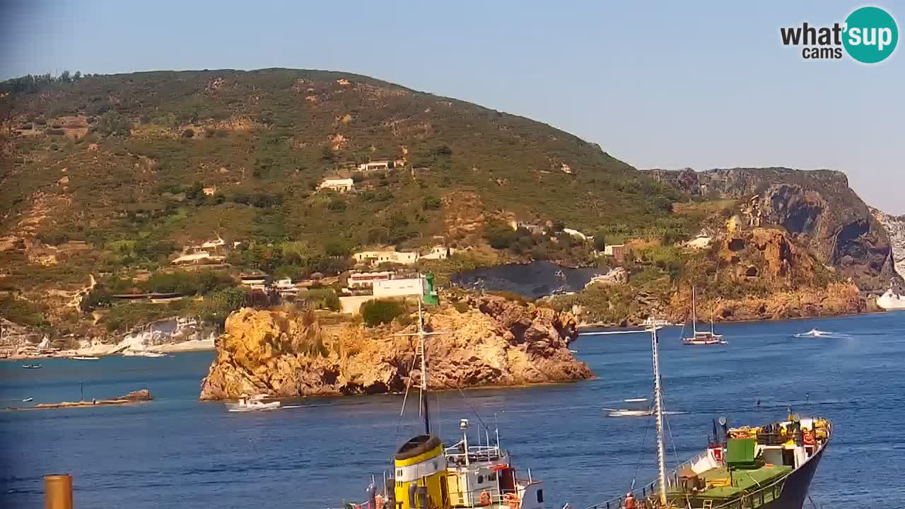 Otok Ponza kamera Pogled na pristanišče