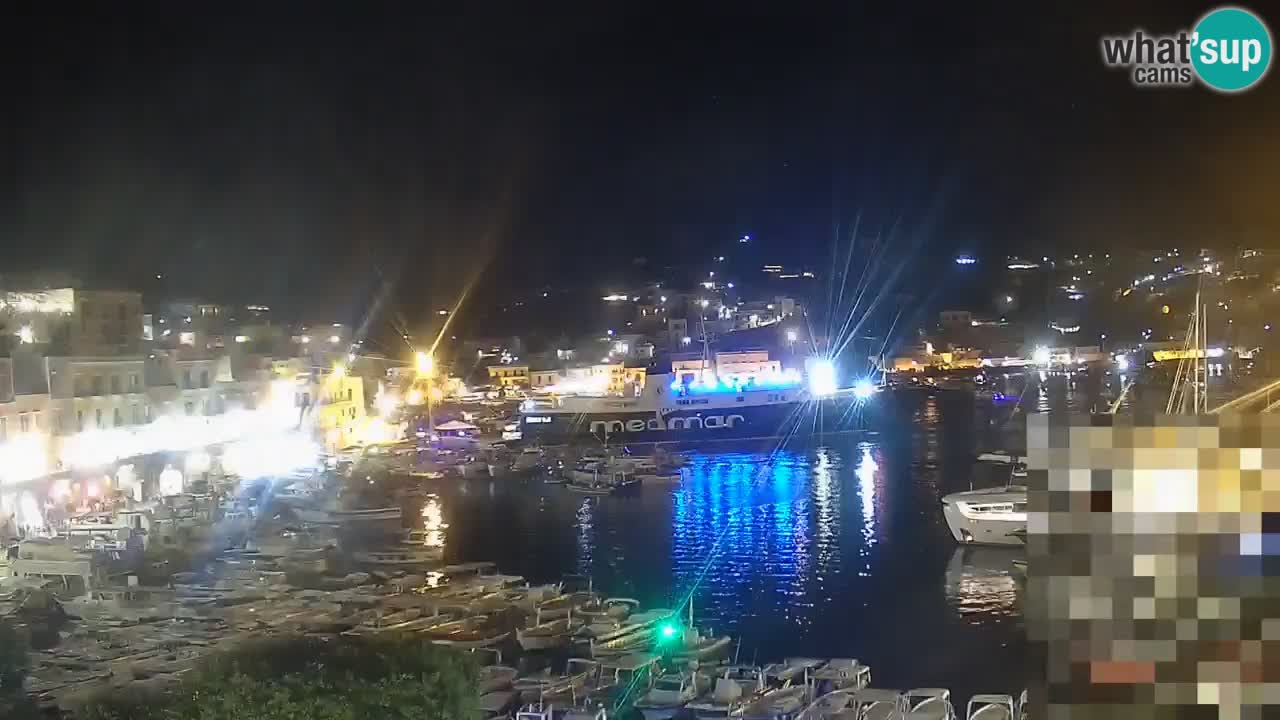 Otok Ponza kamera Pogled na pristanišče