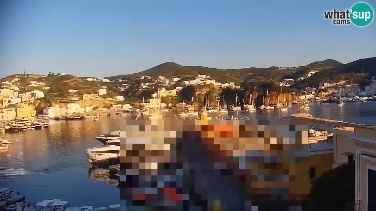 Otok Ponza kamera Pogled na pristanišče