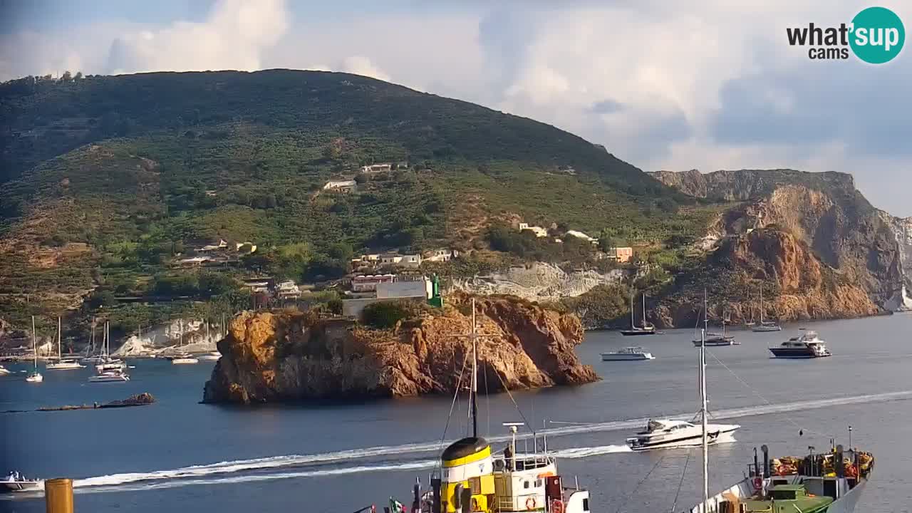 Otok Ponza kamera Pogled na pristanišče