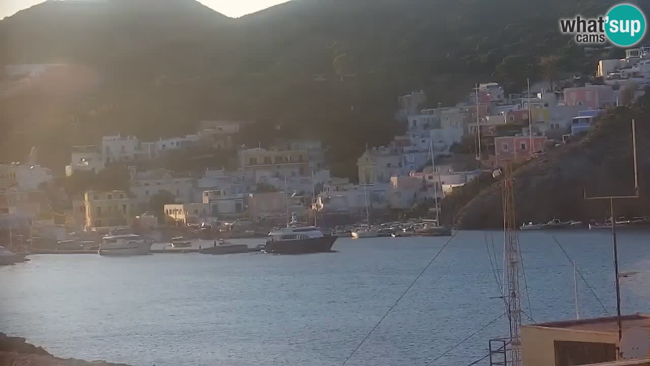 Otok Ponza kamera Pogled na pristanišče