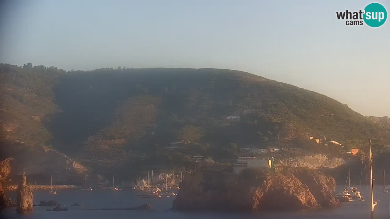 Otok Ponza kamera Pogled na pristanišče