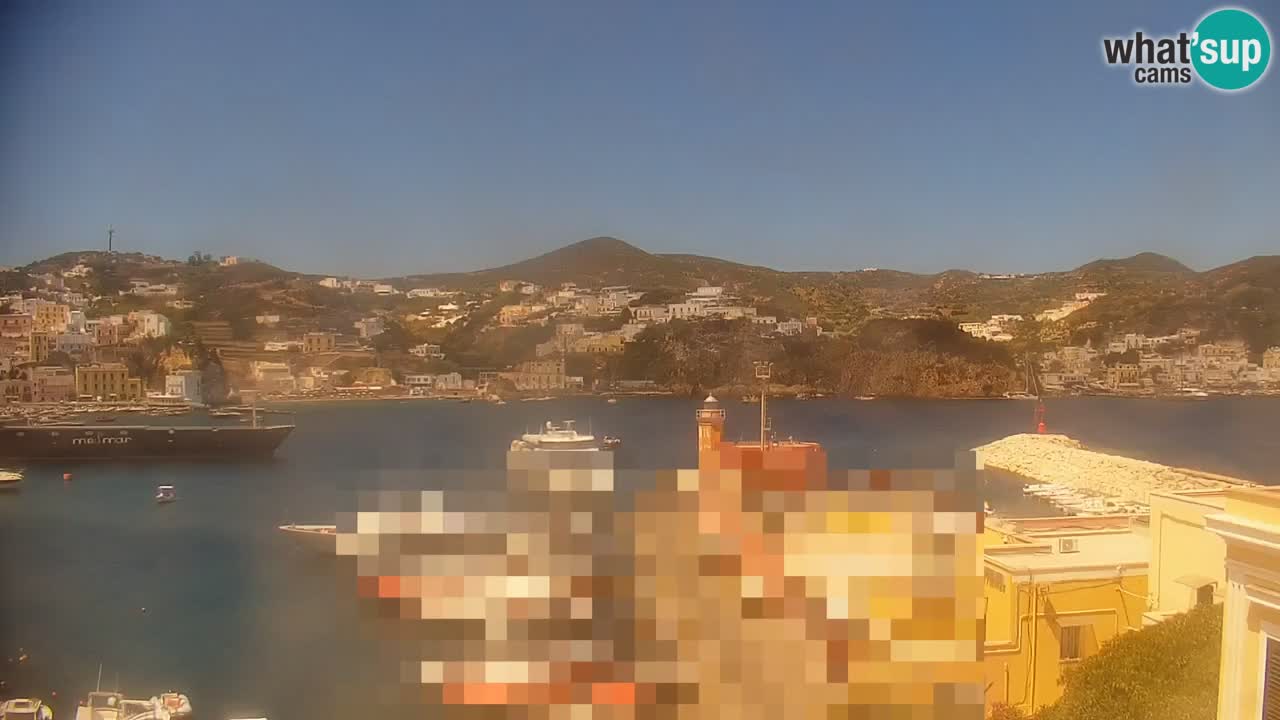 Otok Ponza kamera Pogled na pristanišče