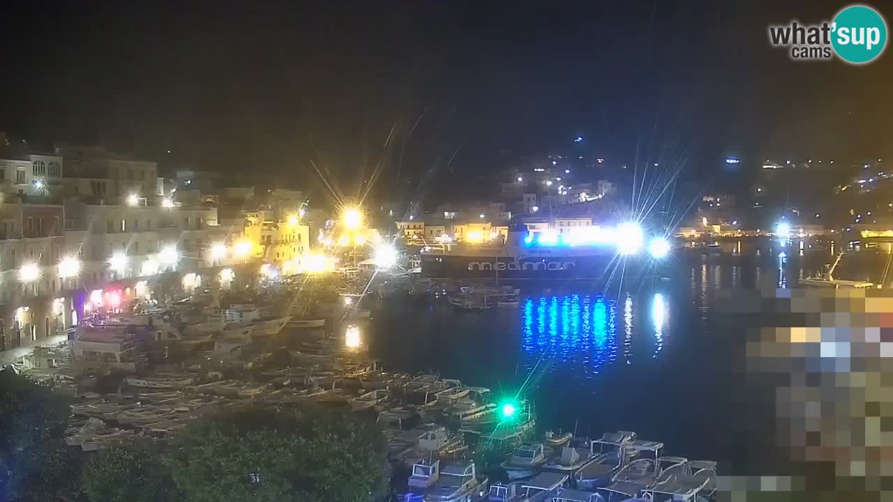 Otok Ponza kamera Pogled na pristanišče