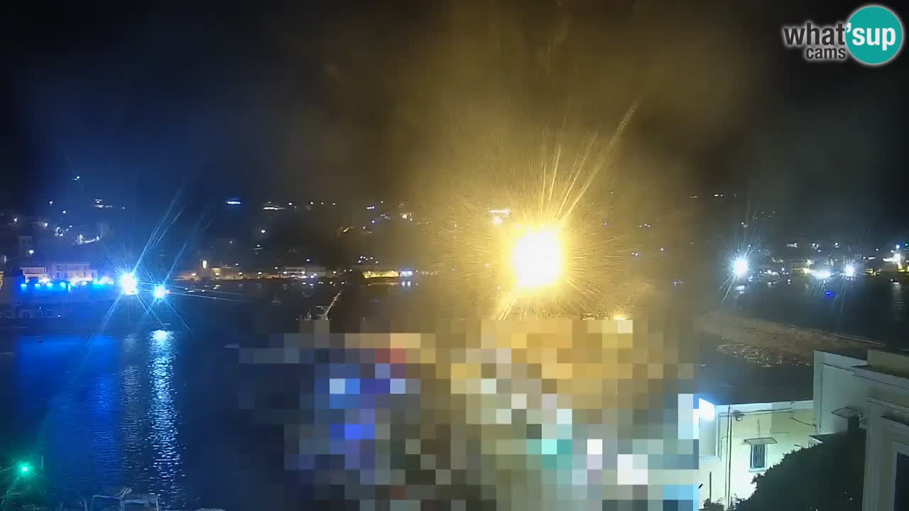 Otok Ponza kamera Pogled na pristanišče