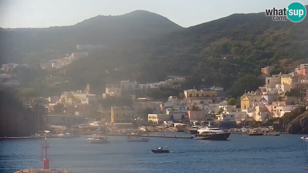 Otok Ponza kamera Pogled na pristanišče