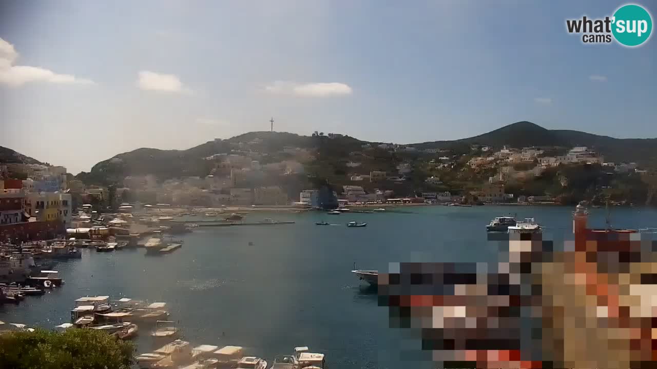 Otok Ponza kamera Pogled na pristanišče