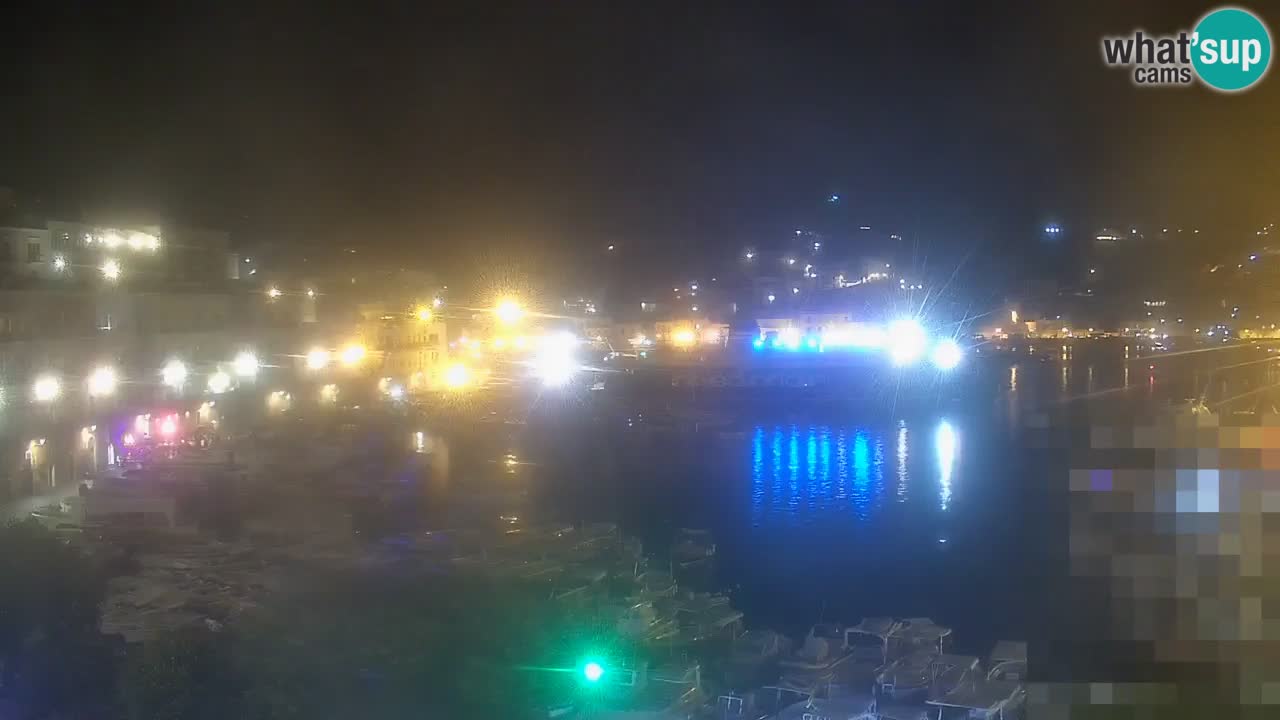 Otok Ponza kamera Pogled na pristanišče