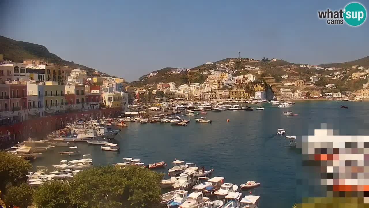 Otok Ponza kamera Pogled na pristanišče