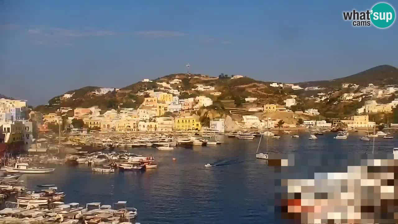 Otok Ponza kamera Pogled na pristanišče