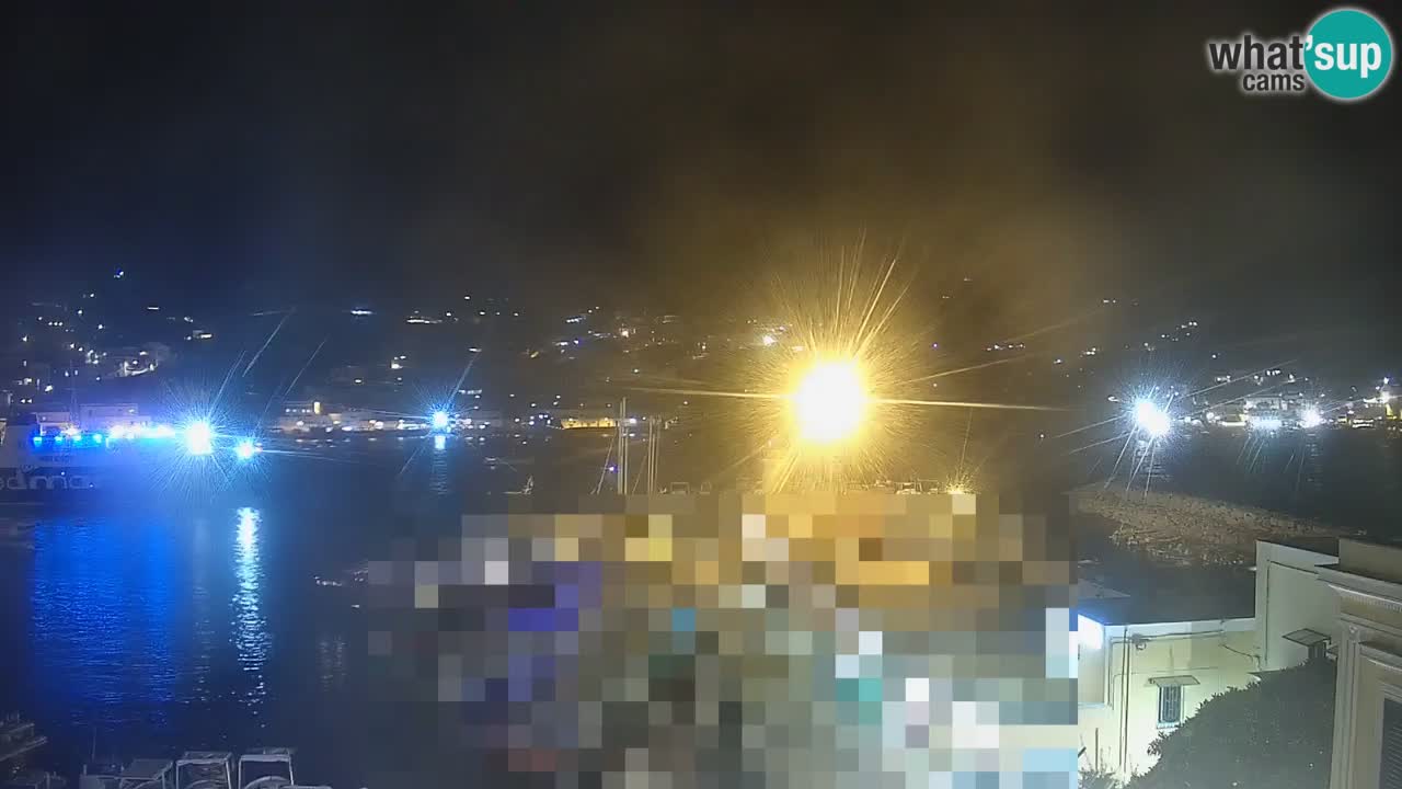 Otok Ponza kamera Pogled na pristanišče