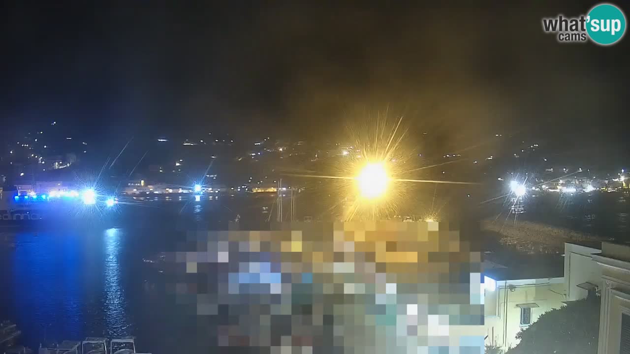 Otok Ponza kamera Pogled na pristanišče